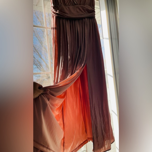 Floor length maternity dress | Champagne color| Size 32 - Picture 10 of 17